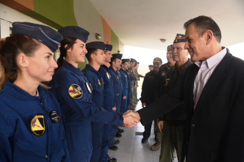 ΕΠΙΣΚΕΨΗ ΤΟΥ ΥΕΘΑ Ν. ΠΑΝΑΓΙΩΤΟΠΟΥΛΟΥ ΣΕ ΣΤΡΑΤΙΩΤΙΚΕΣ ΜΟΝΑΔΕΣ ΣΤΗΝ ΣΚΥΡΟ, ΤΗΝ ΛΗΜΝΟ ΚΑΙ ΤΟΝ ΕΒΡΟ (EUROKINISSI/ΥΕΘΑ)