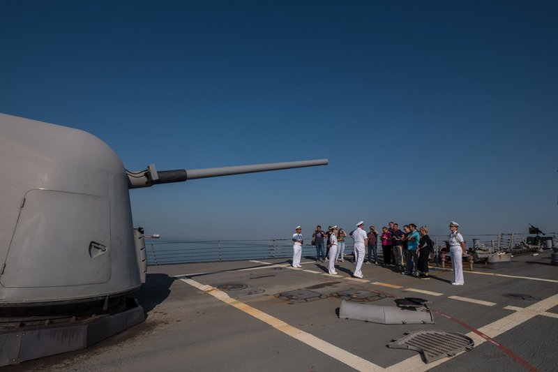 Πάνω στο αντιτορπιλικό USS MCFAUL