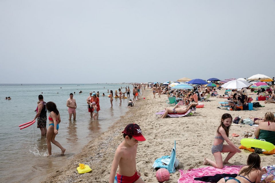 Εντυπωσιακές πανοραμικές εικόνες από την παραλία Επανομής στη Θεσσαλονίκη
