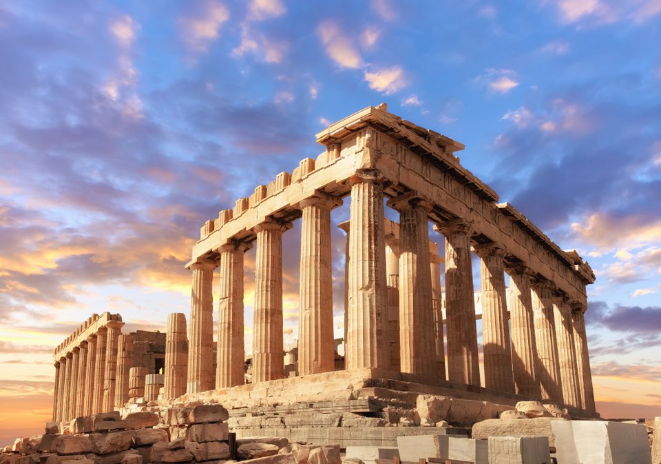 Ο Παρθενώνας το ηλιοβασίλεμα