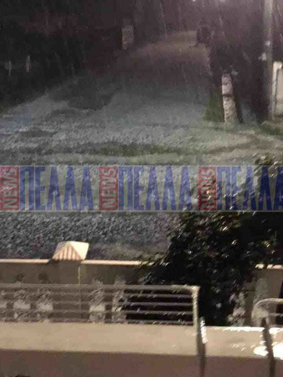Χαλάζι σε σπίτι στην Εσωβάλτα