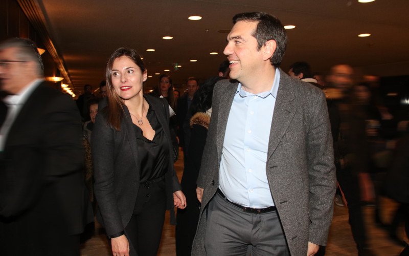 Ο Αλέξης Τσίπρας με την Περιστέρα Μπαζιάνα