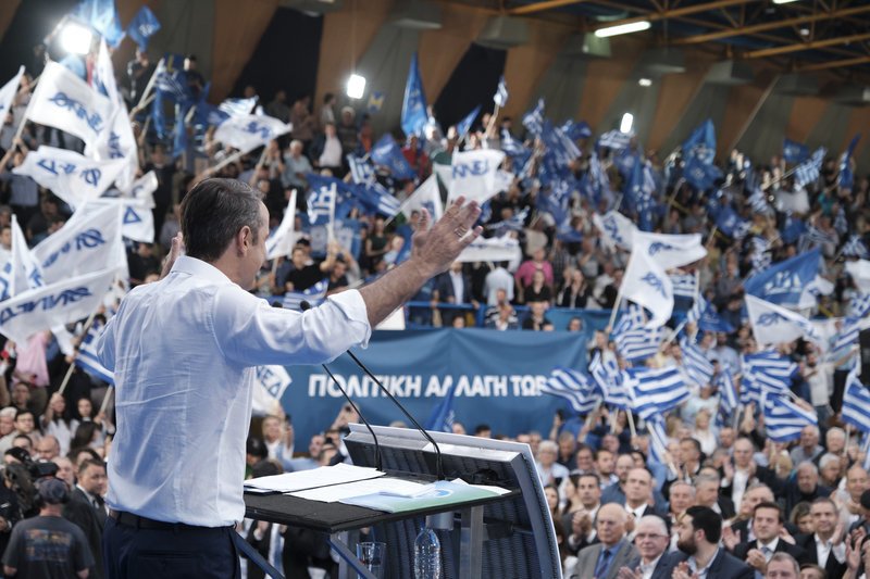 Παλμός και λαοθάλασσα στην ομιλία Μητσοτάκη