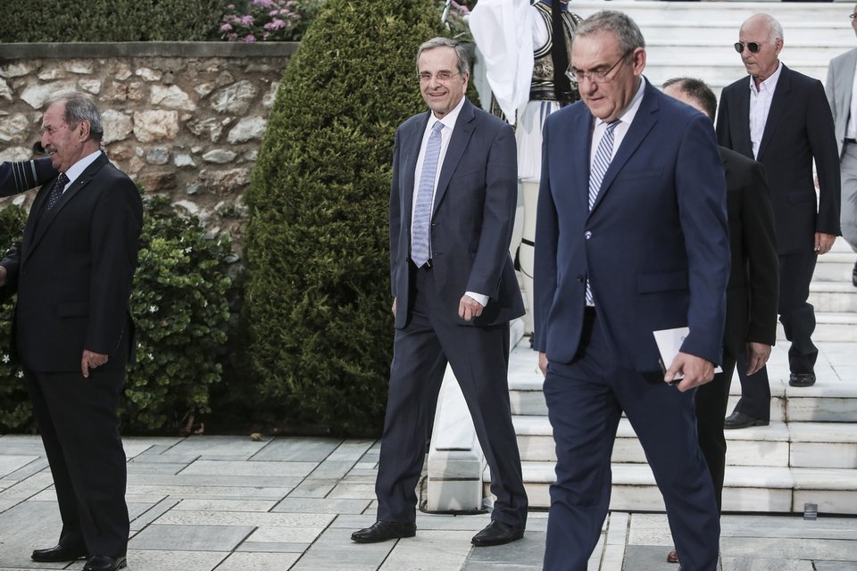 Ο Αντώνης Σαμαράς και ο Χαράλαμπος Αθανασίου 