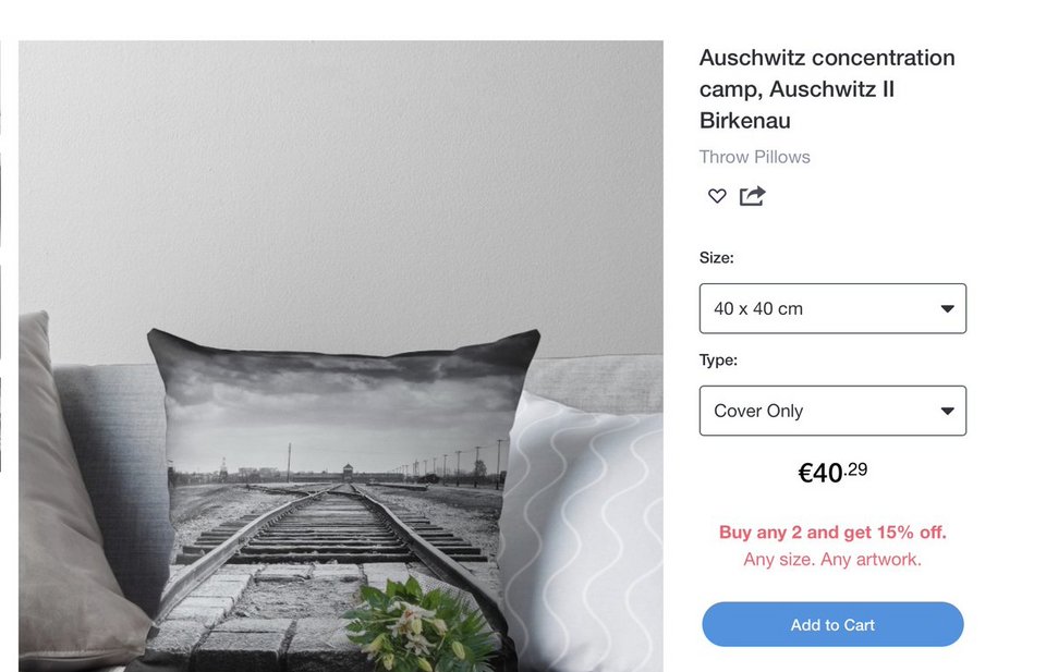 Το μαξιλάρι με τις ράγες που οδηγούν στο Άουσβιτς