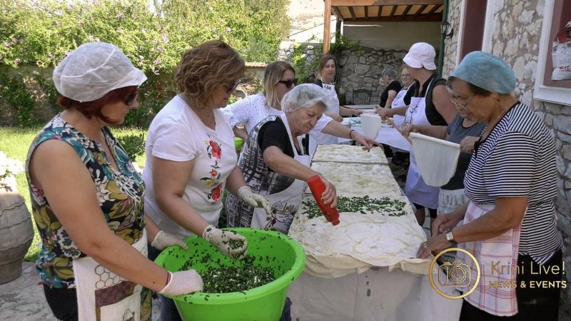Στιγμιότυπο από την παρασκευής της πίτας