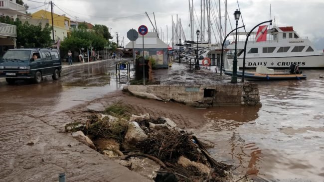 Πλημμύρες στην Κεφαλονιά