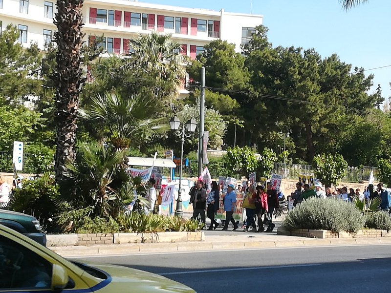 Πορεία των εργαζομένων της ΠΟΕΔΗΝ στο κέντρο της Αθήνας