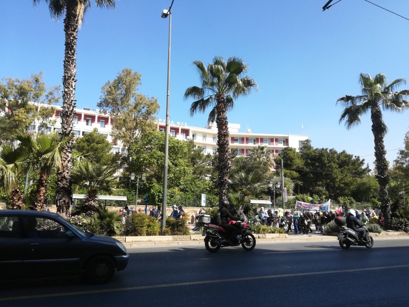 Πορεία των εργαζομένων της ΠΟΕΔΗΝ στο κέντρο της Αθήνας