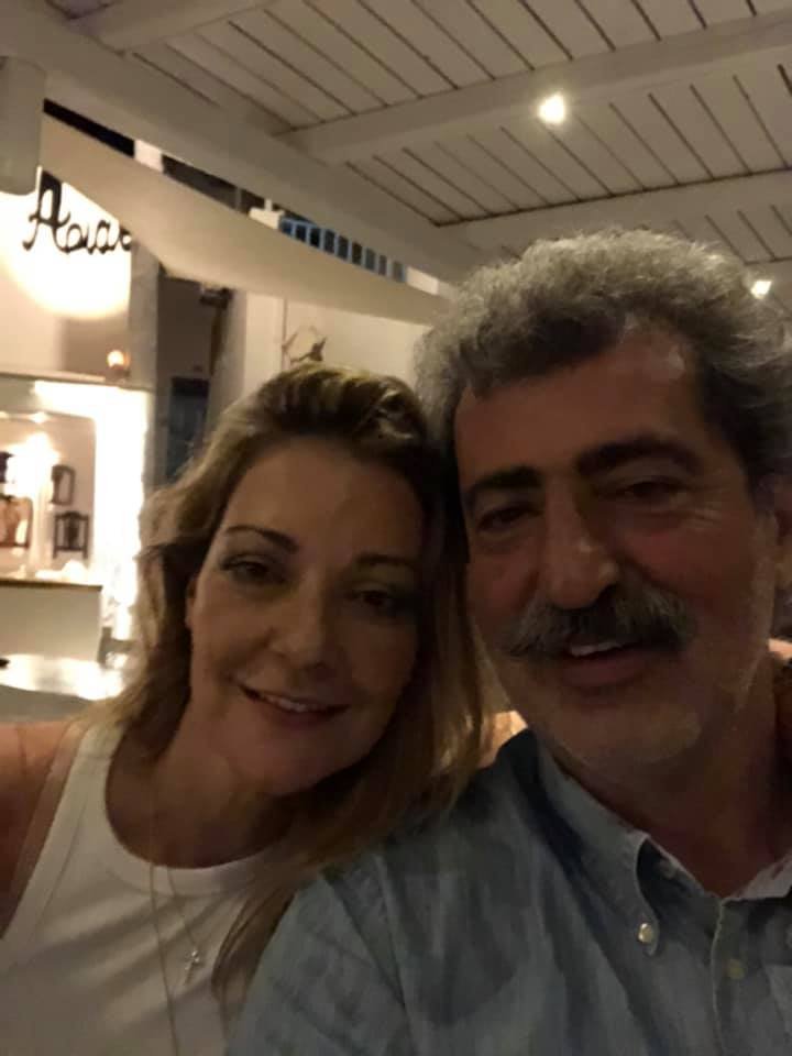 Ο Παύλος Πολάκης με τη σύζυγο του Πάνου Καμμένου