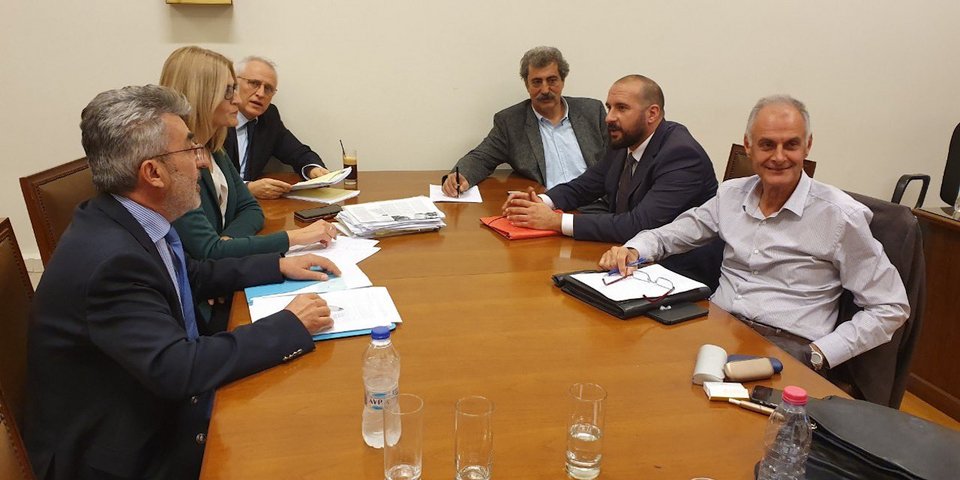 Γιάννης Ραγκούσης, Παύλος Πολάκης, Δημήτρης Τζανακόπουλος και Δώρα Αυγέρη