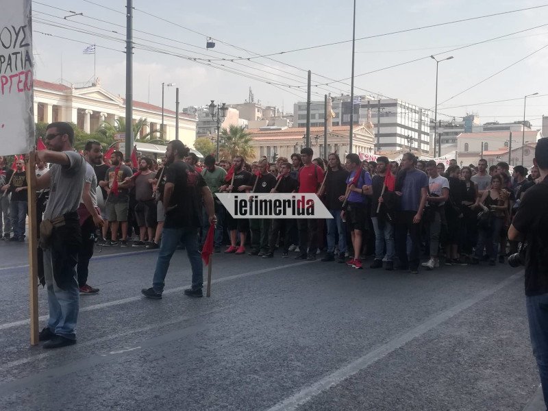 Οι φοιτητές επί της Πανεπιστημίου
