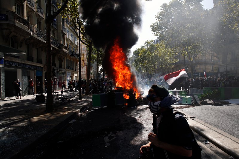 Βίαια επεισόδια στη Γαλλία στην πορεία για την κλιματική αλλαγή / Φωτογραφία: AP