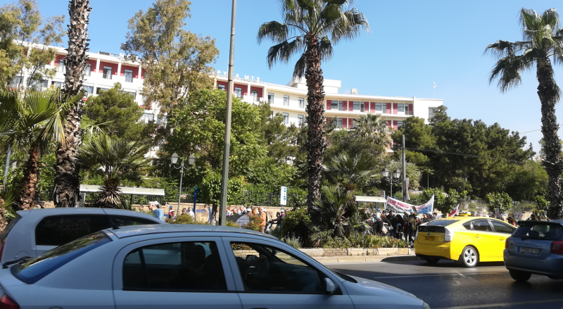 Πορεία των εργαζομένων της ΠΟΕΔΗΝ στο κέντρο της Αθήνας
