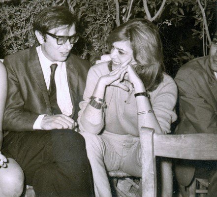 .Βασίλης Βασιλικός και Μελίνα Μερκούρη. Στην μπουάτ Νεφέλες.1963.