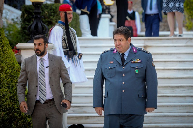 Ο αρχηγός της ΕΛ.ΑΣ. Μιχ. Καραμαλάκης στο Προεδρικό / Φωτογραφία: ΕUROKINISSI/ΣΩΤΗΡΗΣ ΔΗΜΗΤΡΟΠΟΥΛΟΣ