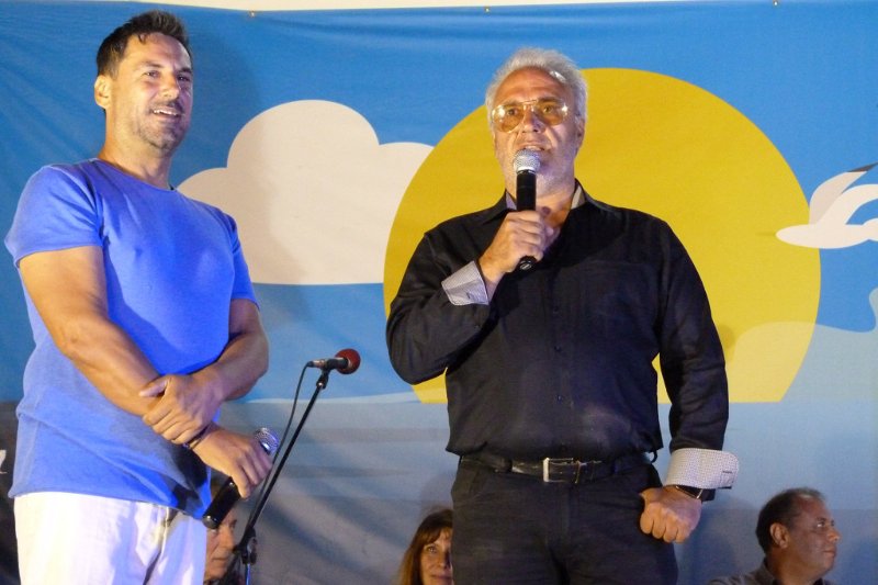 Χρήστος Νέζος και πρόεδρος του ΕΑΣ Νάξου, Δημήτρης Καπούνης