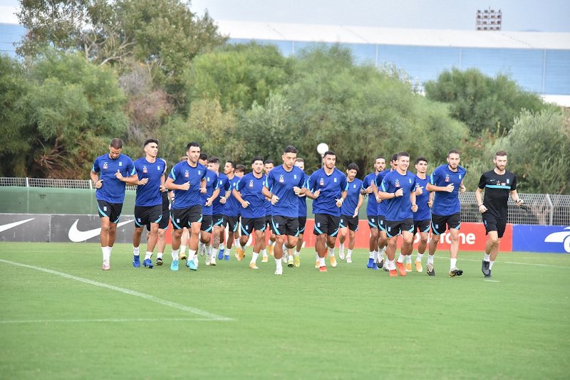 Πλάνο από την προπόνηση της Εθνικής Ομάδας
