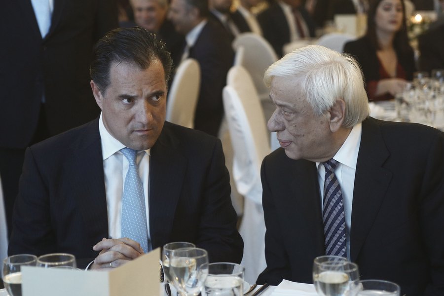Ο Αδωνις Γεωργιάδης με τον Πρόεδρο της Δημοκρατίας Προκόπη Παυλόπουλο