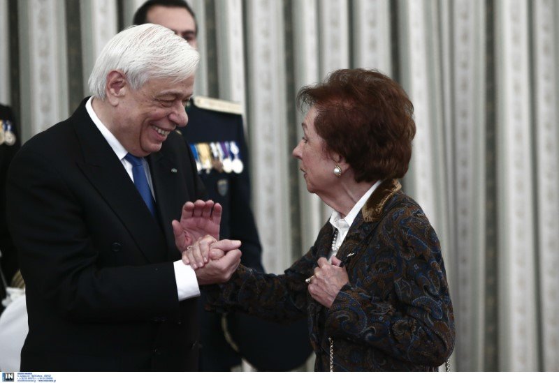 Ο ΠτΔ με την Αννα Ψαρούδα-Μπενάκη