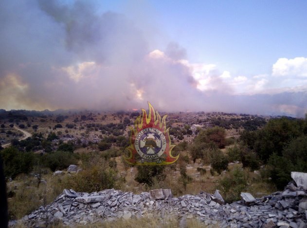 πυρκαγιά στην περιοχή Ζίτσα Ιωαννίνων