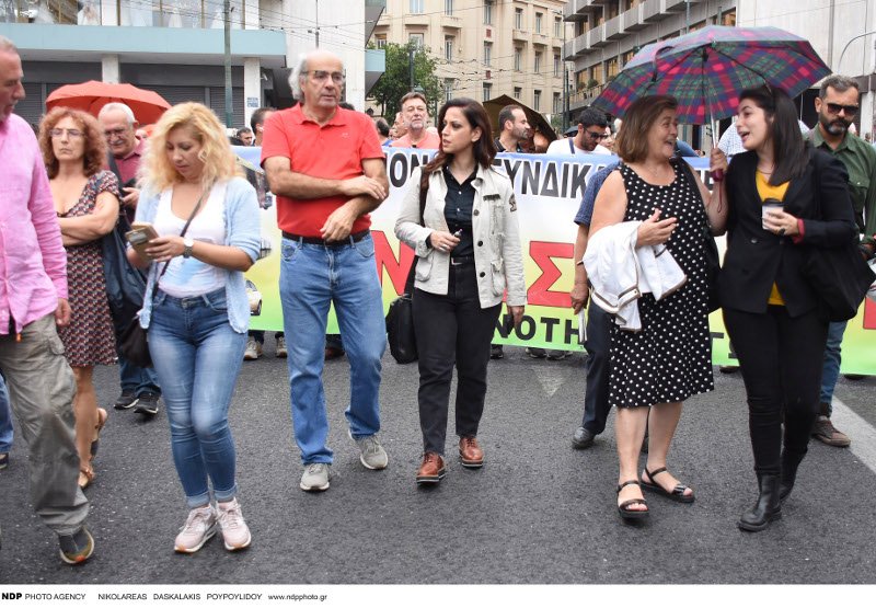 Η Ραλλία Χρηστίδου σε πορεία