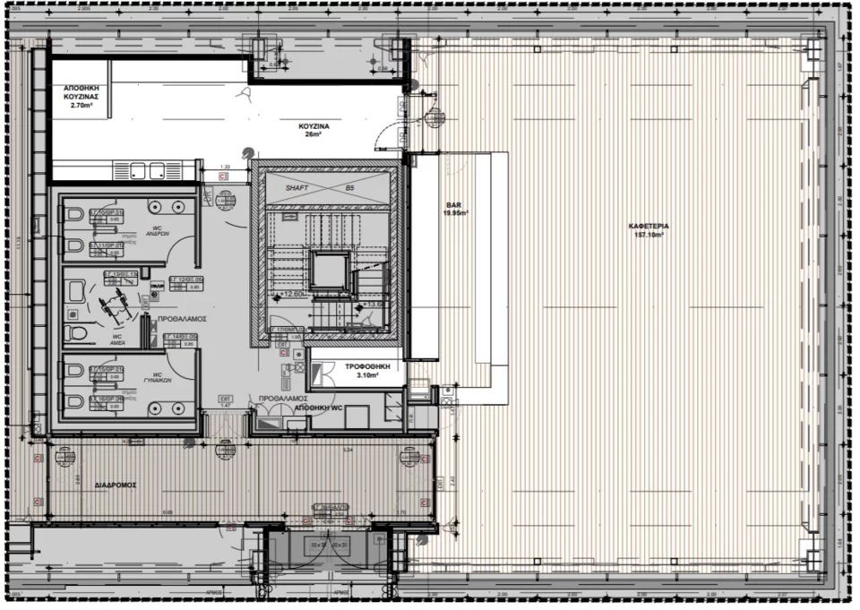 Κάτοψη του εστιατορίου της Εθνικής Πινακοθήκης