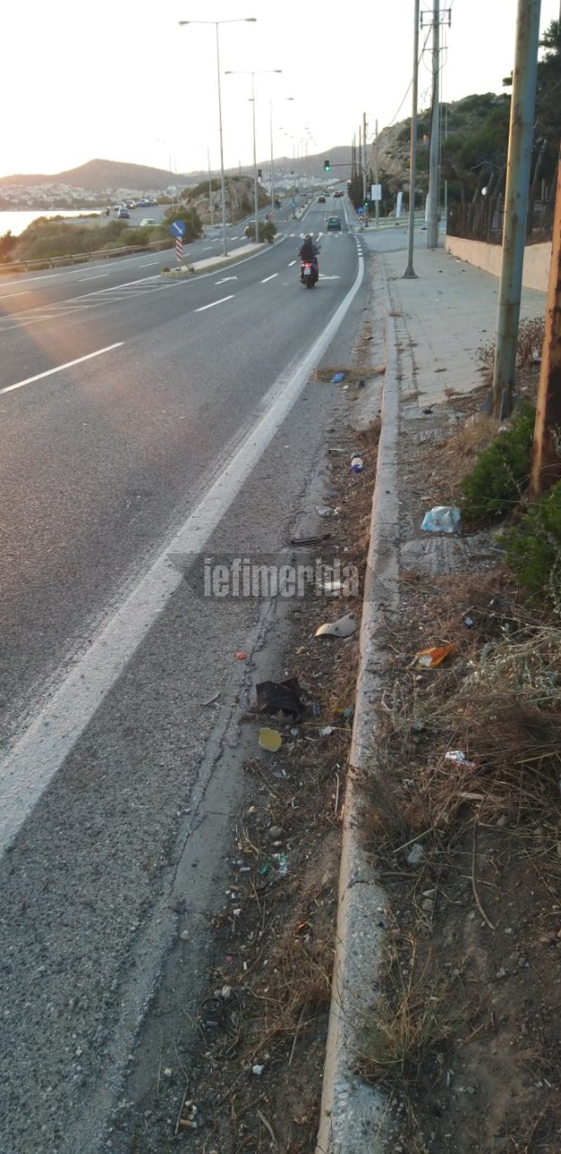 Το σημείο που σημειώθηκε το τροχαίο