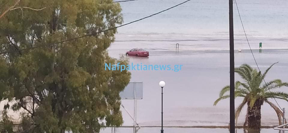 «Βούλιαξε» το Ρίο από τον Ιανό -Φωτογραφία: nafpaktianews.gr