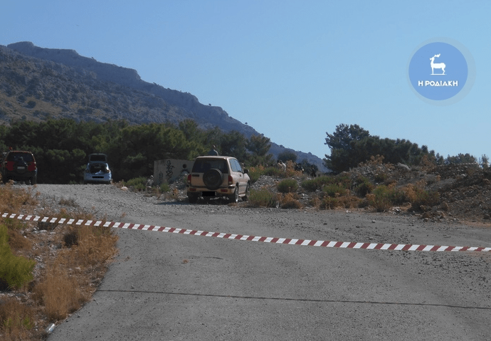 Το σημείο όπου βρέθηκε το καμένο ΙΧ με το πτώμα