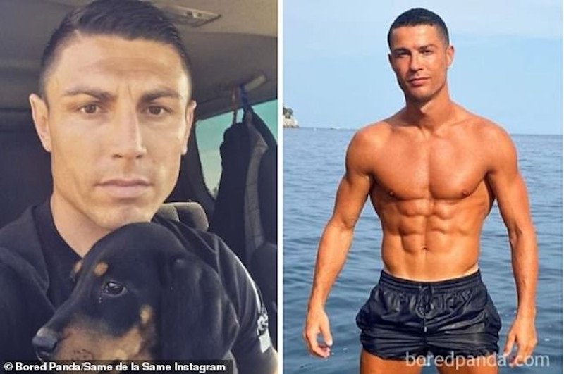 Ο MMA fighter και Βούλγαρος ποδοσφαιριστής Daniel Zlatkov και ο Κριστιάνο Ρονάλντο