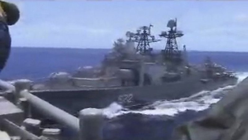 Στιγμιότυπο που έδωσε στη δημοσιότητα το Αμερικανικό Πολεμικό Ναυτικό / Φωτογραφία: AP