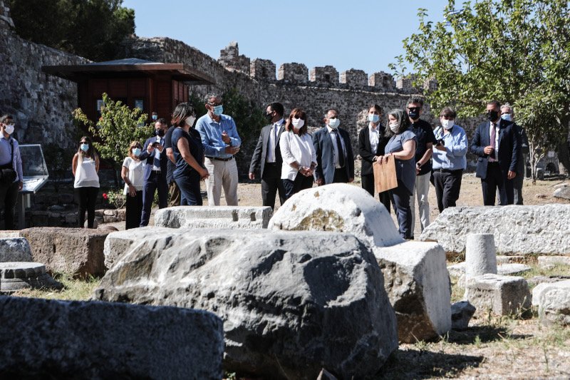Στο κάστρο Μυτιλήνης η Σακελλαροπούλου