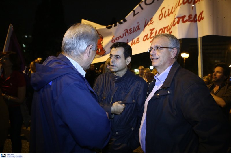 O Νεκτάριος Σαντορινιός και o Παναγιώτης Ρήγας / Φωτογραφία: INTIME NEWS
