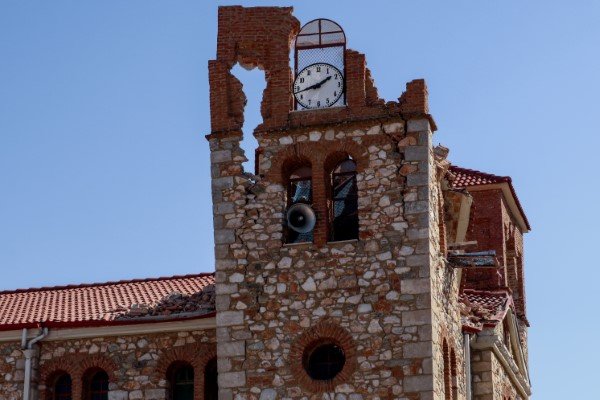 Ζημιές από τον σεισμό στην Ελασσόνα, μεγέθους 6 Ρίχτερ / Φωτογραφία: EUROKINISSI/ΛΕΩΝΙΔΑΣ ΤΖΕΚΑΣ