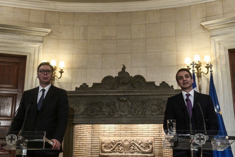 Ο πρόεδρος της Σερβίας και ο Κυριάκος Μητσοτάκης