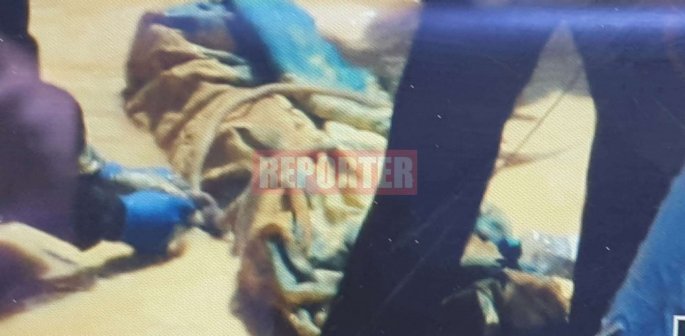 Το εύρημα στην Κόκκινη Λίμνη -Φωτογραφία: Reporter
