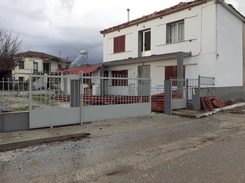 Σέρρες καταστροφές από ανεμοστρόβιλο