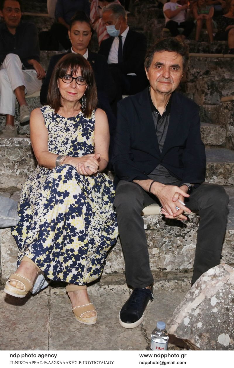 Η Κατερίνα Σακελλαροπούλου με τον σύντροφό της