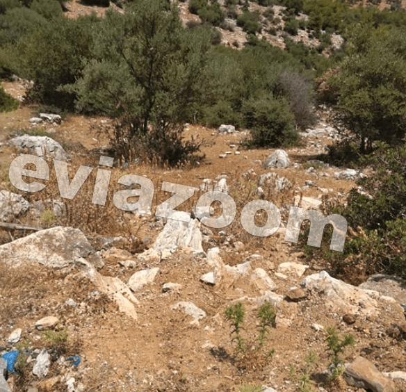 Το σημείο όπου βρέθηκε ο σκελετός