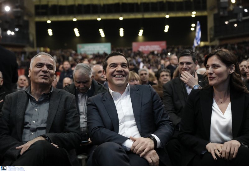 Πάνος Σκουρλέτης, Αλέξης Τσίπρας, Μπέττυ Μπαζιάνα