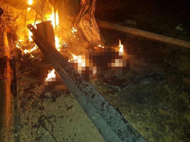 Η εικόνα που κυκλοφόρησε στο διαδίκτυο υποτίθεται ότι δείχνει το σώμα του Σουλεϊμανί