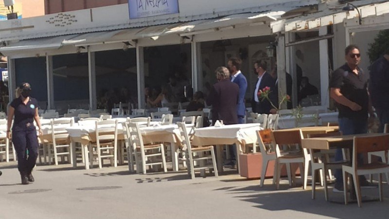 Βόλτα Μαρέβας Μητσοτάκη Σούζαν Πομπέο Σοφία Μητσοτάκη Λίνα Μενδώνη στα Χανιά