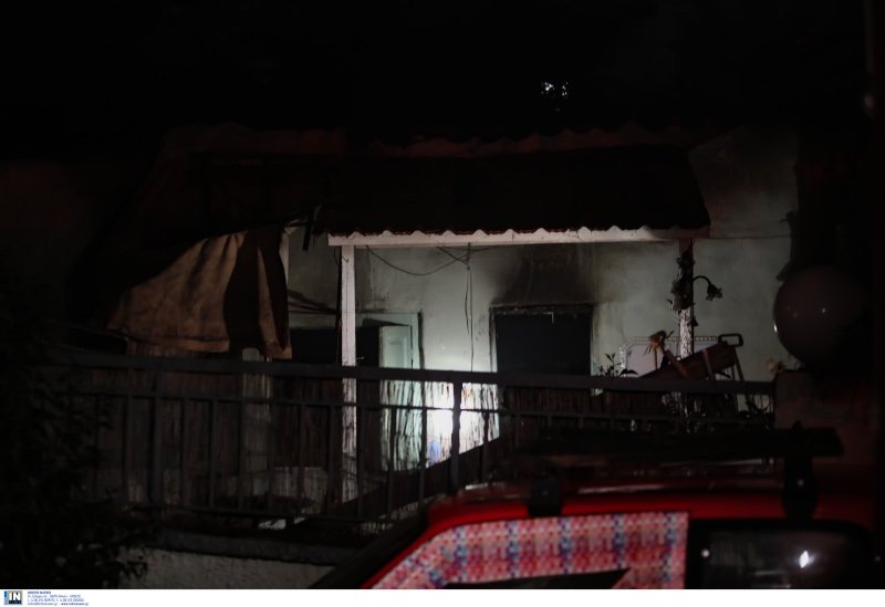 Το σπίτι του 68χρονου που τυλίχθηκε στις φλόγες