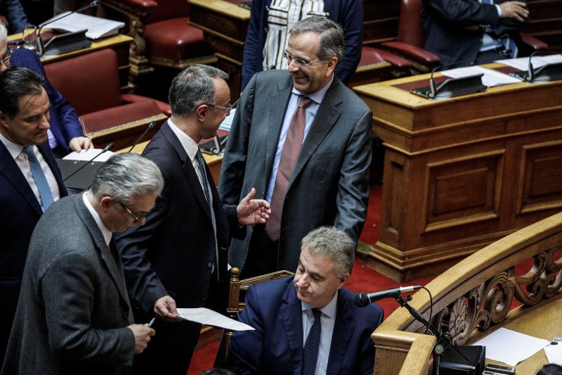 Ο υπουργός Οικονομικών με τον πρώην πρωθυπουργό, Αντώνη Σαμαρά