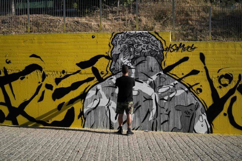 Street art στην οδό Θεσσαλονίκης