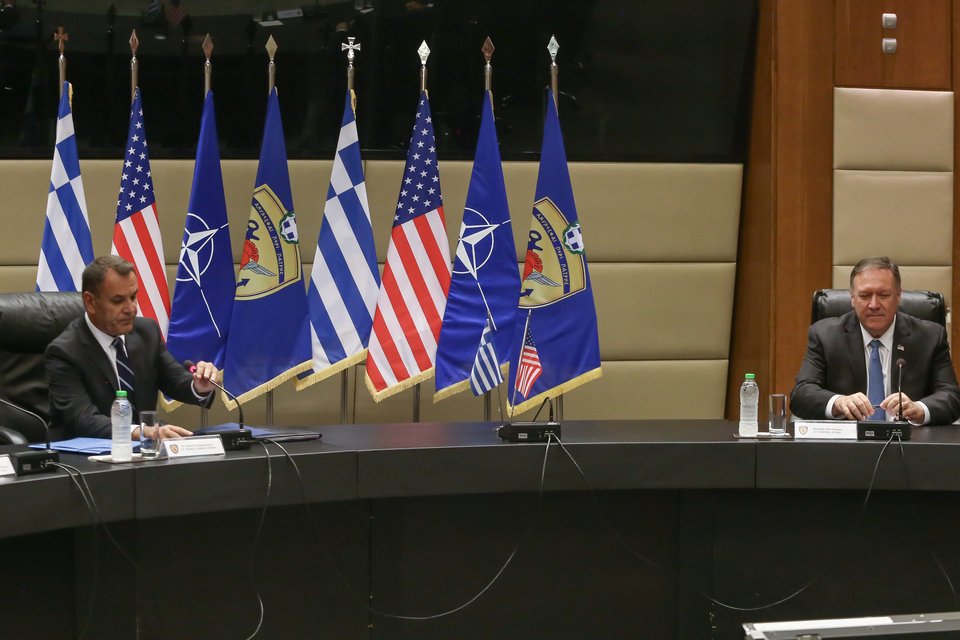 Συνάντηση του ΥΕΘΑ Νίκου Παναγιωτόπουλου με τον Υπουργό Εξωτερικών των ΗΠΑ, Μάικ Πομπέο