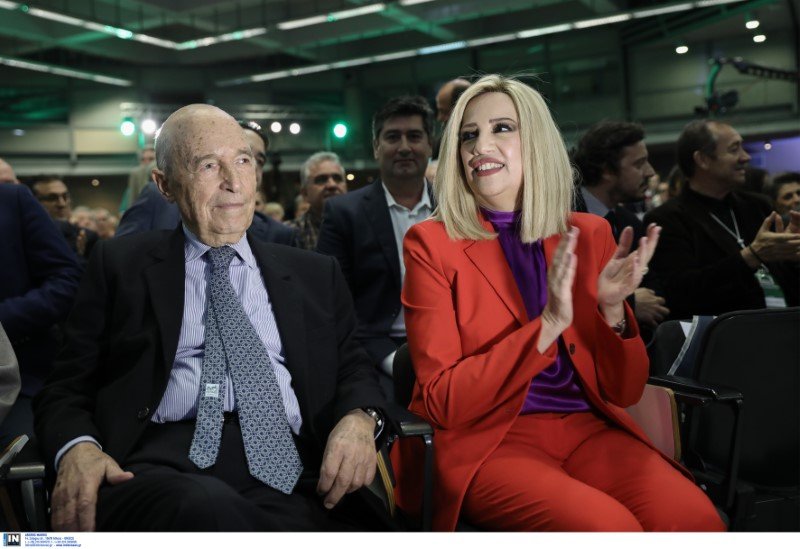 Ο Κώστας Σημίτης δίπλα στη Φώφη Γεννηματά