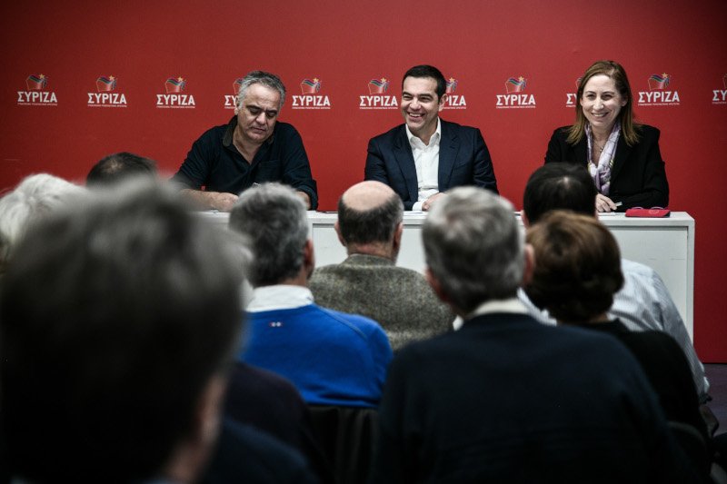 Τσίπρας, Σκουρλέτης και Ξενογιαννακοπούλου στο προεδρείο του Πολιτικού Συμβουλίου του ΣΥΡΙΖΑ/   Φωτογραφία:EUROKINISSI/ΜΙΧΑΛΗΣ ΚΑΡΑΓΙΑΝΝΗΣ  