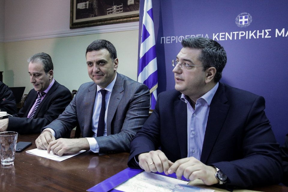Βασίλης Κικίλιας, Απόστολος Τζιτζικώστας -Φωτογραφία: SOOC